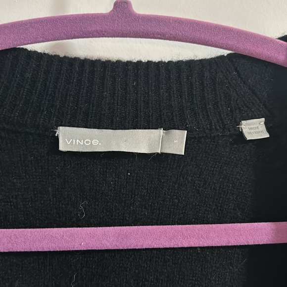 Vince Cashmere Black Cardigan Sweater - Picture 2 of 4